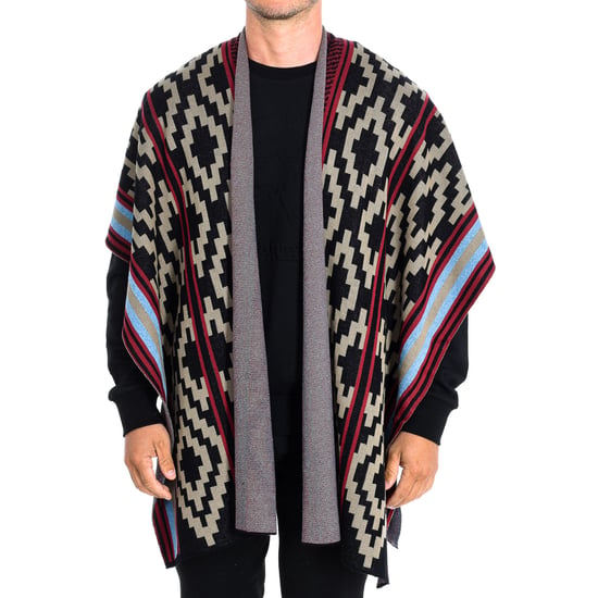 Sleeveless mid-season knitted poncho RMS006-XC037 man