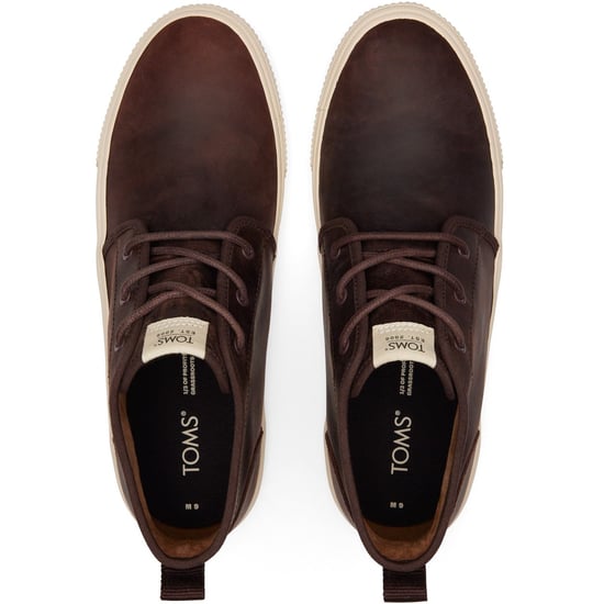 TOMS Carlo Mid Terrain Leather Clover Brown Träningsskor för män - Image 4