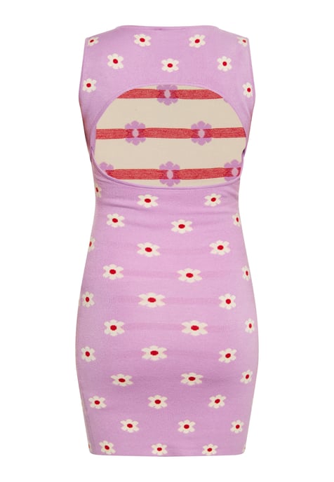 Mymo Jurk Dames PAARS ROOM ROOD - Image 4