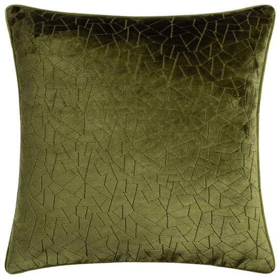 Höem Malans Cut Velvet Piped Polyester Filled Cushion - Image 1
