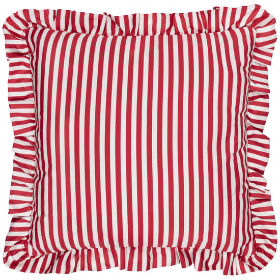 Wylder Nature Millie Ruffle Striped Outdoor Cushion Cover - Image 1