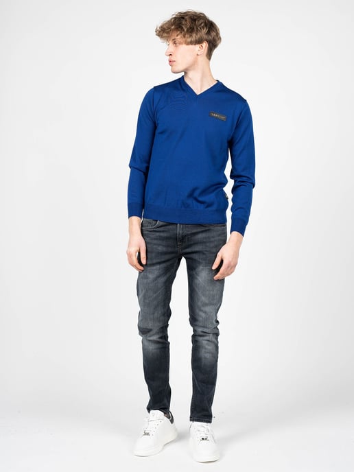 Plein Sport Pullover Merino Men's Blue - Image 2