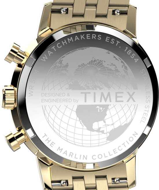 Timex Marlin Heren Gouden Horloge TW2W59900 - Image 3