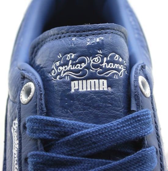 Puma Sophia Chang Basket Classic x Mens Leather Blue Lo Trainers 357296 02 B19D