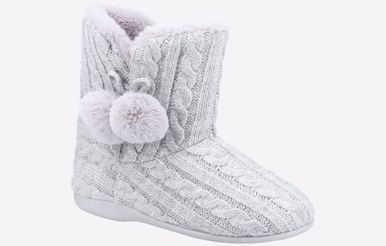 Fleet & Foster Apple Knitted Bootie Slipper Womens