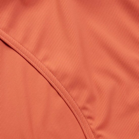 Women's Speedo Textured Deep U-Back Swimsuit in Orange