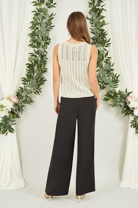 Gold Lurex Knitted Tank Top