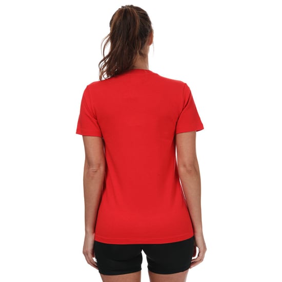 Women's adidas Originals Adicolor Classics Trefoil T-Shirt in Red