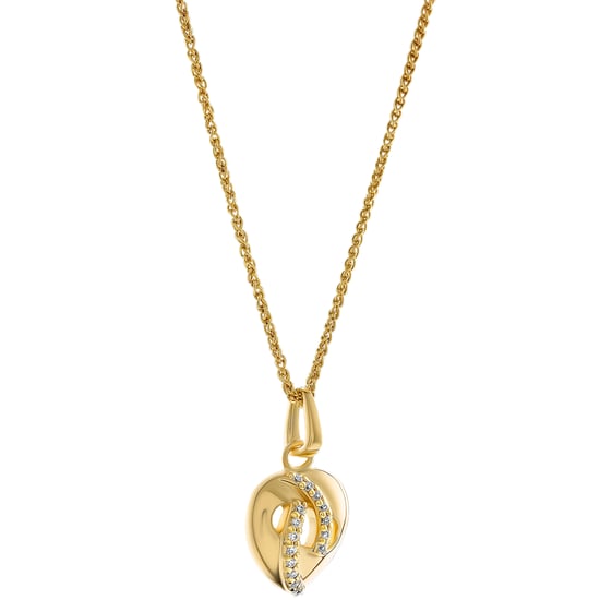 Orphelia 'Amore' Women's 925 Sterling Silver Pendant with Chain - Gold ZH-7577/G - Image 3