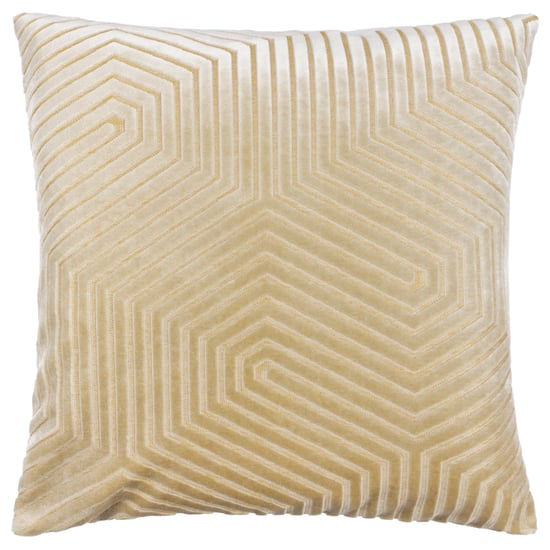 Paoletti Evoke Geometric Cut Velvet Cushion Cover - Image 1