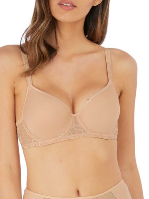 Lisse Moulded Spacer Bra - Beige - Image 1