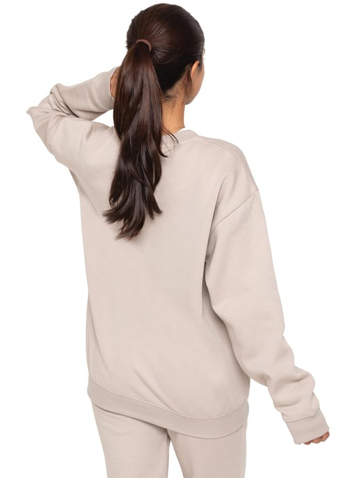 Enzo | Dames Oversized Sweatshirt - Havermout - Image 3