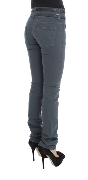 John Galliano Slim Fit High Waist Jeans van katoenmix voor dames. - Image 4