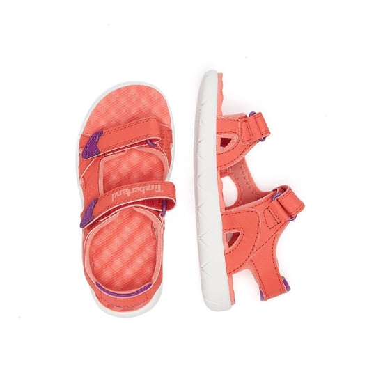 Jongens Meisjes Timberland Perkins Row 2-Strap Jeugd Donker Roze Sandalen - Image 6