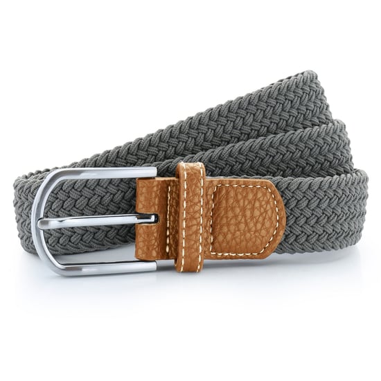 Asquith & Fox Mens Woven Braid Stretch Belt (Slate) - Image 1