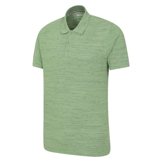 Mountain Warehouse Heren Dawnay Textured Pique Poloshirt (Groen) - Image 2
