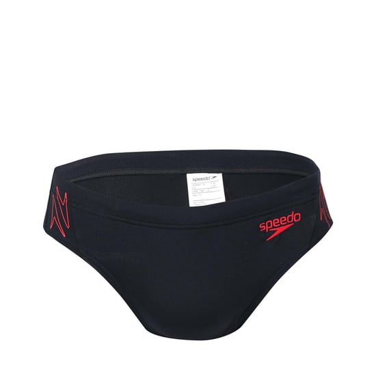 Men's Speedo Hyper Boom Spliced 7cm Briefs in Navy Red