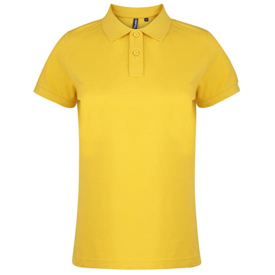 Asquith & Fox Womens/Ladies Plain Short Sleeve Polo Shirt (Sunflower) - Image 1