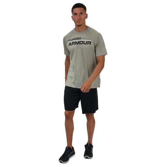 Men's Under Armour UA Tech Wordmark Shorts in Black - Image 3