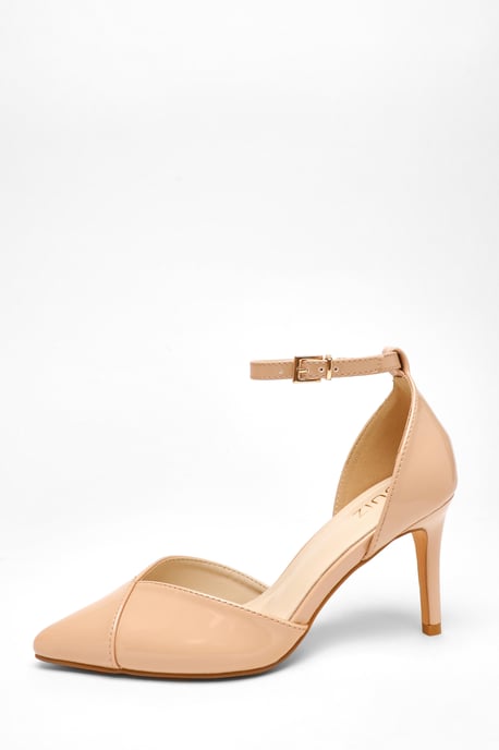 Nude Patent Court Heels - Image 2