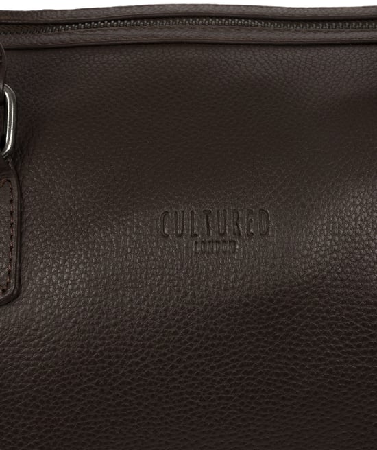 Ocean' Brown Leather Holdall