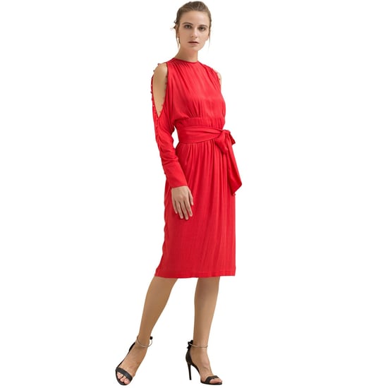 Cold Shoulder Bat sleeves Dress