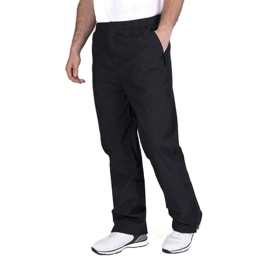 Island Green Mens Golf Inner Drop Hem Waterproof Trousers (Black) - Image 3