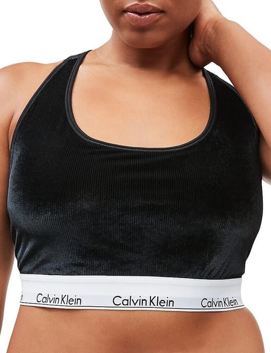 Calvin Klein Modern Cotton Velvet Unlined Bralette
