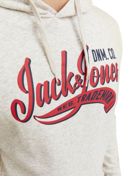 Jack & Jones Hoodies Logo Sweat Hood Wit - Image 3