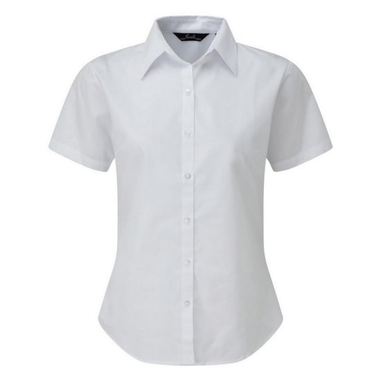 Premier Popeline blouse met korte mouwen / Gewoon werkoverhemd (Wit) - Image 1
