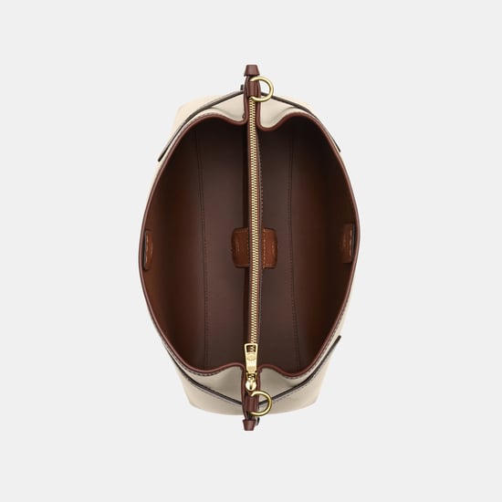 Canvas with Coach Lock up Hanna Shoulder Bag - Image 3
