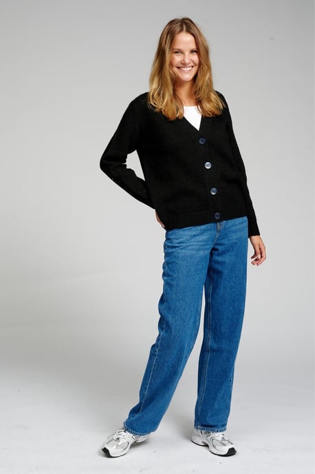 Knitted Cardigan - Black