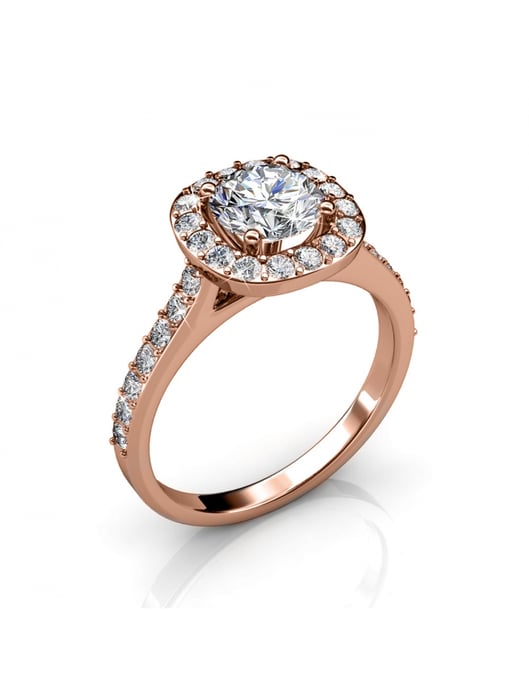 Cushy Ring - Rose Gold and Crystal - Image 1