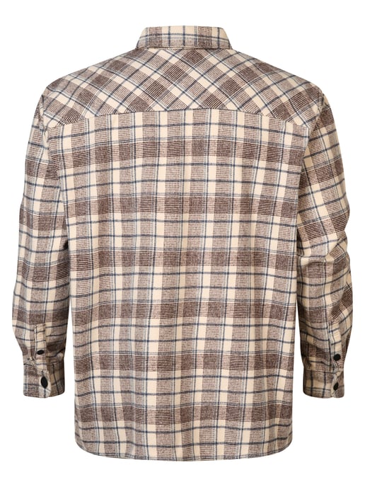 Petrol Industries - Heren Plus Size Geruit Overhemd Southeast - Bruin - Image 2