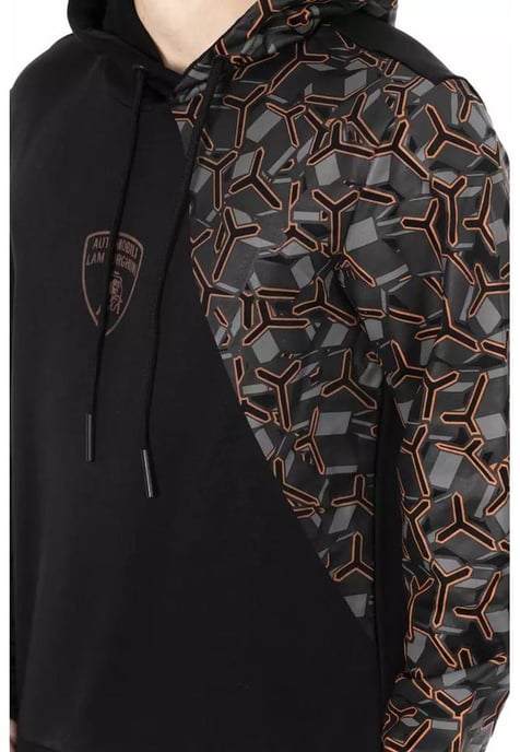 Automobili Lamborghini Men's Black Cotton Sweater