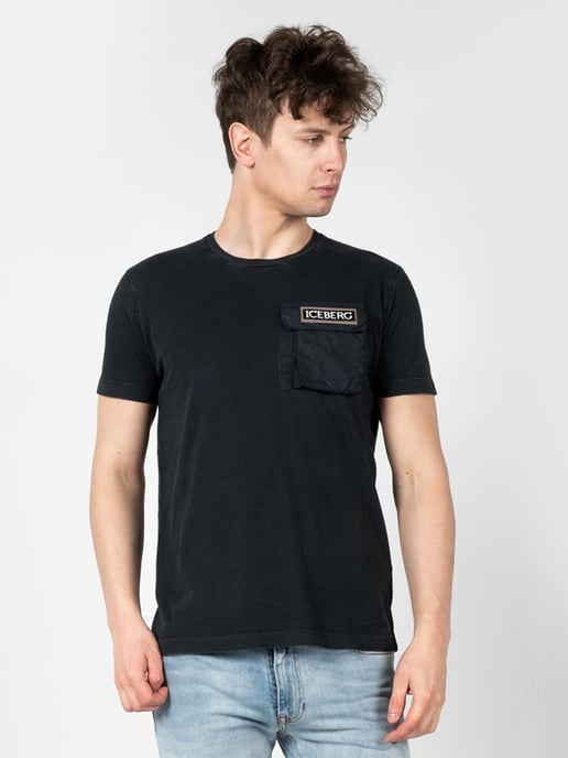 Iceberg T-Shirt C-Neck Men's Black - Image 3