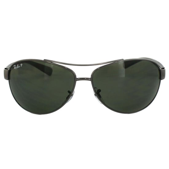 Ray-Ban Sunglasses 3386 Gunmetal Polarized Green 004/9A 63mm - Image 1