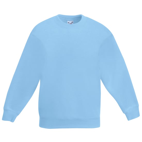 Fruit Of The Loom Kids Unisex Classic 80/20 Set-In Sweatshirt (Sky Blue) - Image 1