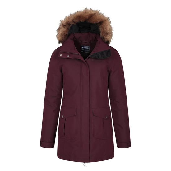 Mountain Warehouse Womens/Ladies Tarka II Long Jacket (Burgundy) - Image 3