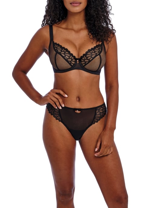 Loveland Sheer Plunge Bra - Boudoir Noir - Image 3