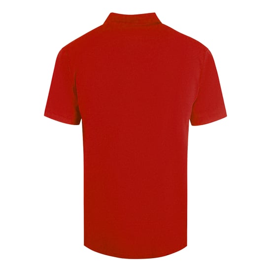 Cavalli Class Bold Logo Red Polo Shirt