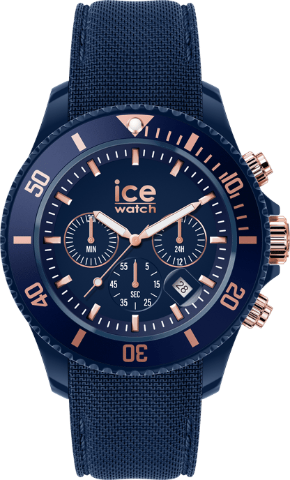 Ice Watch Ice Chrono - Dark Blue Rose-gold Men's Blue Watch 020621 - Image 1