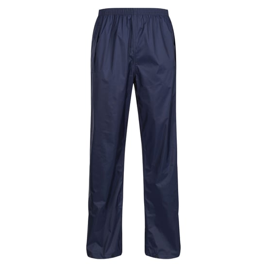 Regatta Pro Mens Packaway Waterproof Breathable Overtrousers (Navy)
