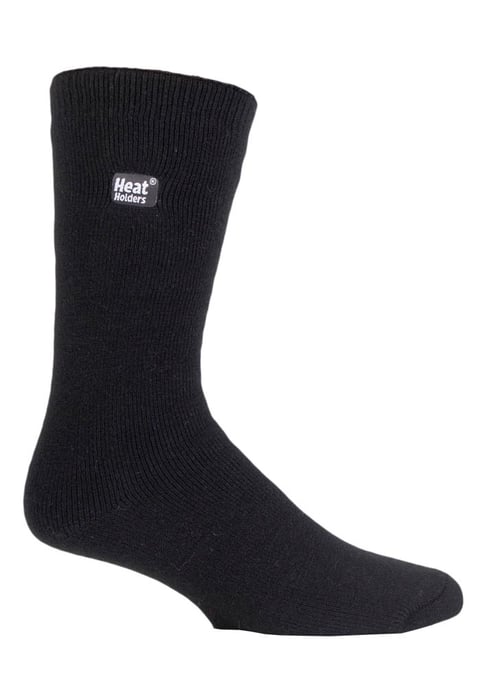 Heat Holders Lite - 3 Pair Multipack Mens Insulated Thermal Socks for Winter | Thin & Warm Socks for Dress Socks - Black - Image 1