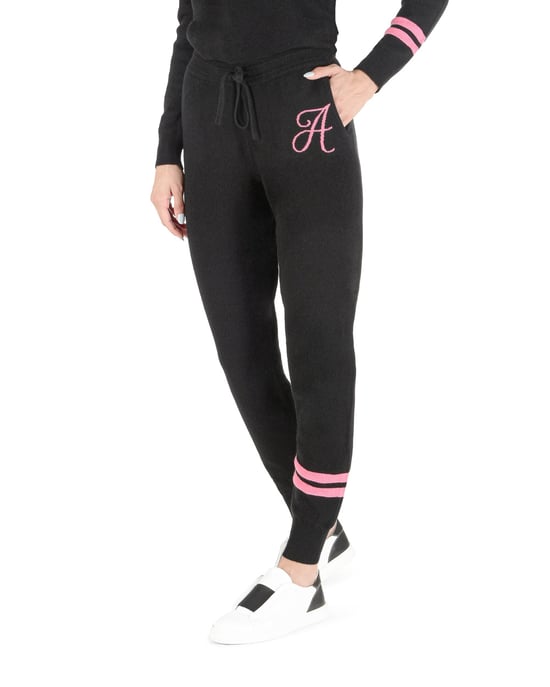 Crown Of Edinburgh Cashmere Track Pants Morningside Black A