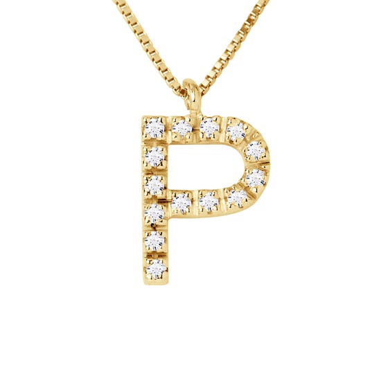 DIADEMA - Necklace with Diamonds - P - Yellow Gold