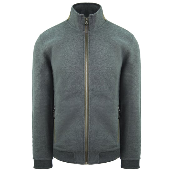 Hackett London Classic Fit Mens Grey Harrington Jacket - Image 1