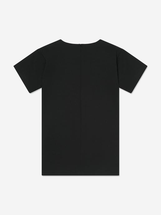 Moschino Girls Necklace Print Dress in Black
