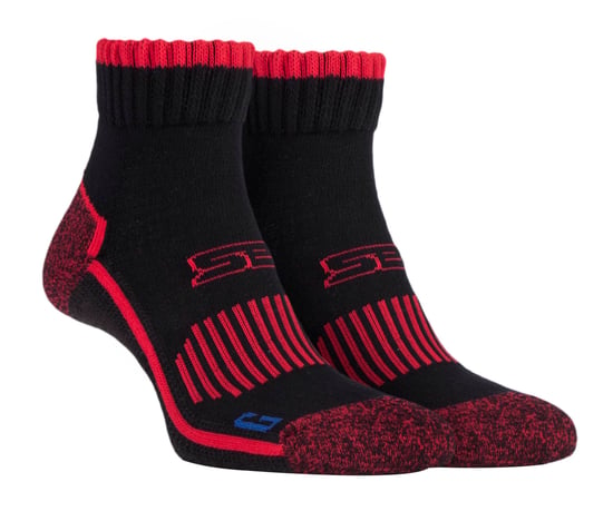 Storm Bloc Mens Cotton Rich High Ankle Length Hiking Trekking Socks - Image 1