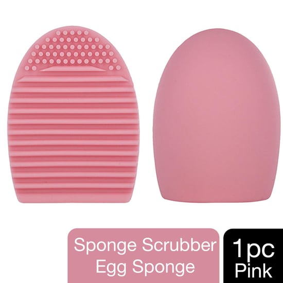 Envie Silicone Egg Sponge Scrubber Make-Up Brush Cleaner Pink